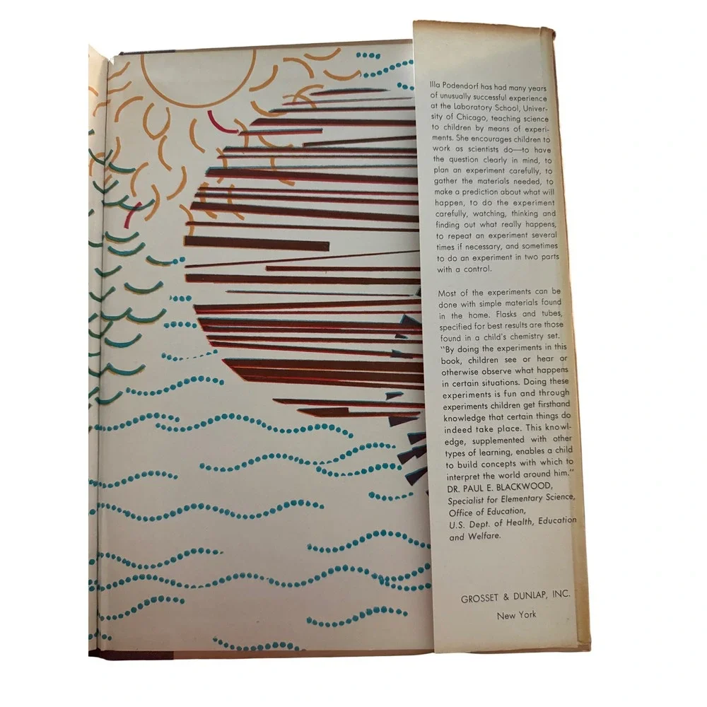 Vintage One Hundred and One Science Experiments Illa Podendorf Hardcover Book